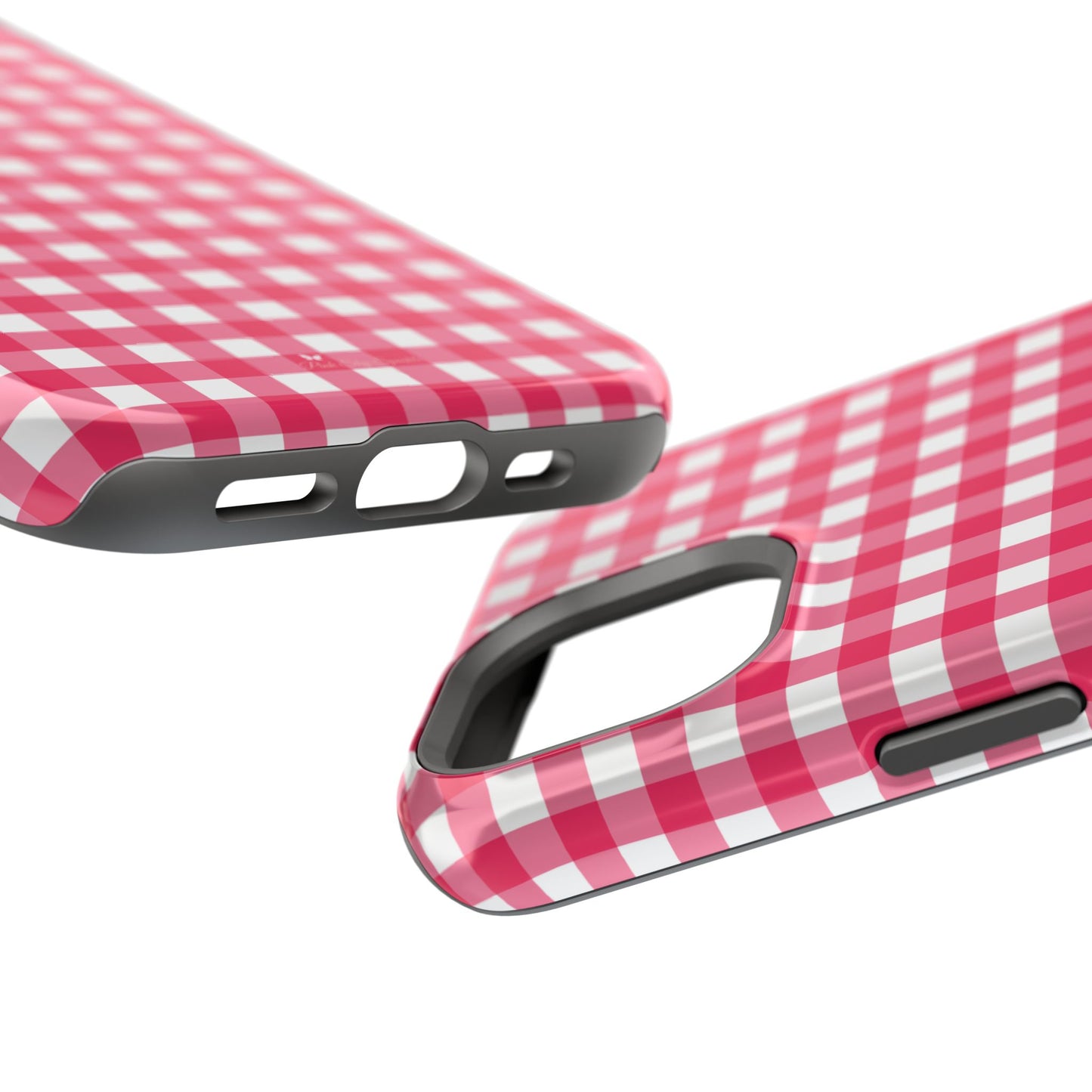 Cherry Gingham Magnetic iPhone Case