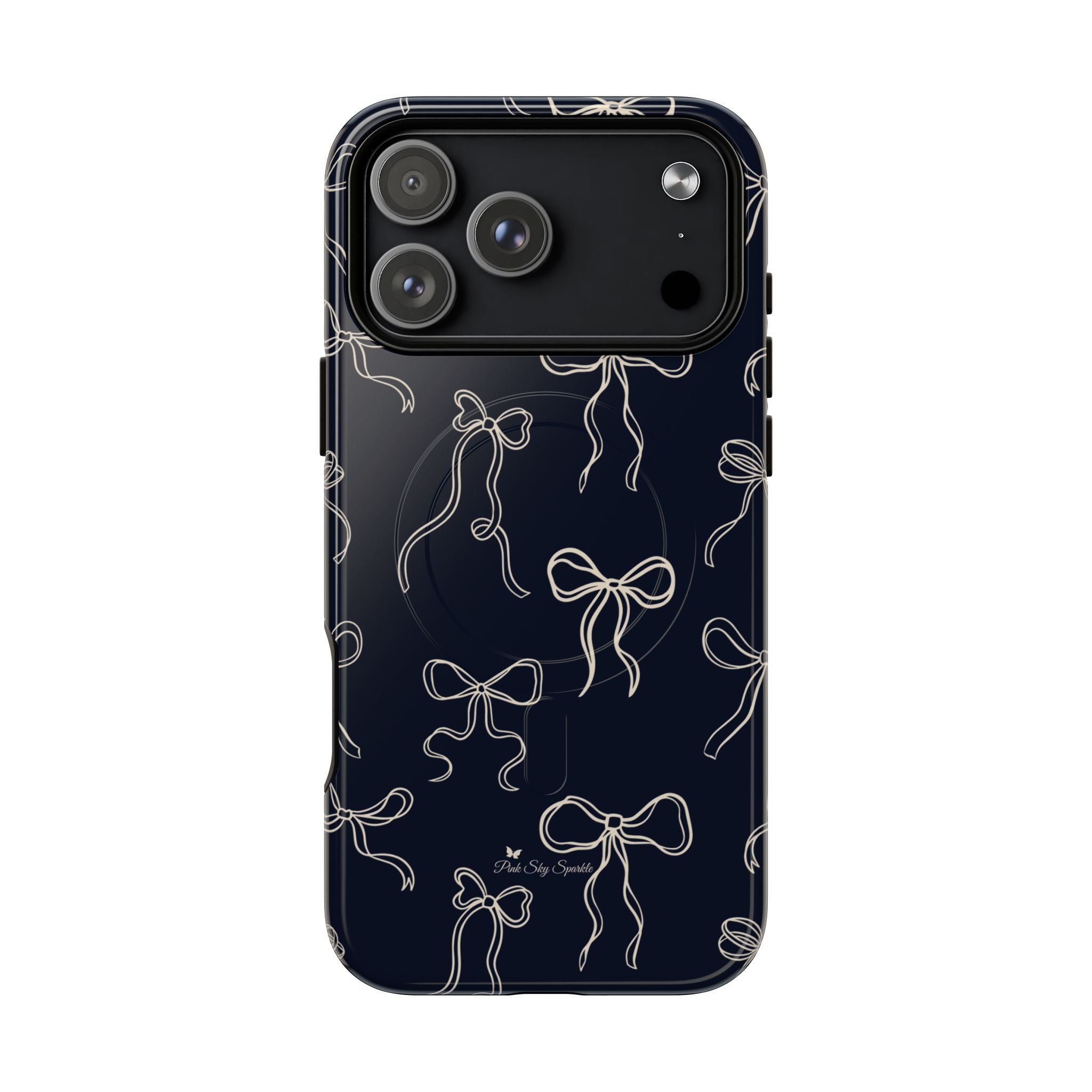 Funda magnética para iPhone con lazos de medianoche