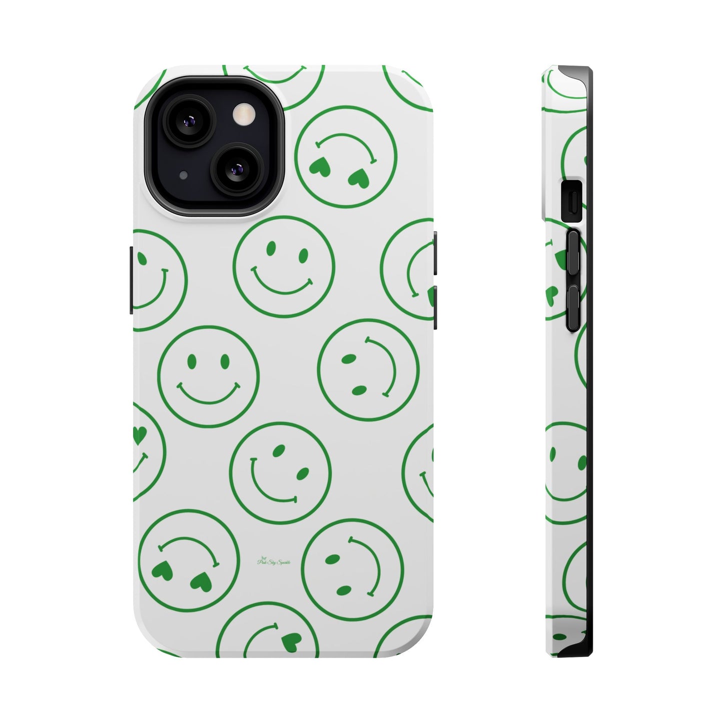 Green Smilies Magnetic iPhone Case