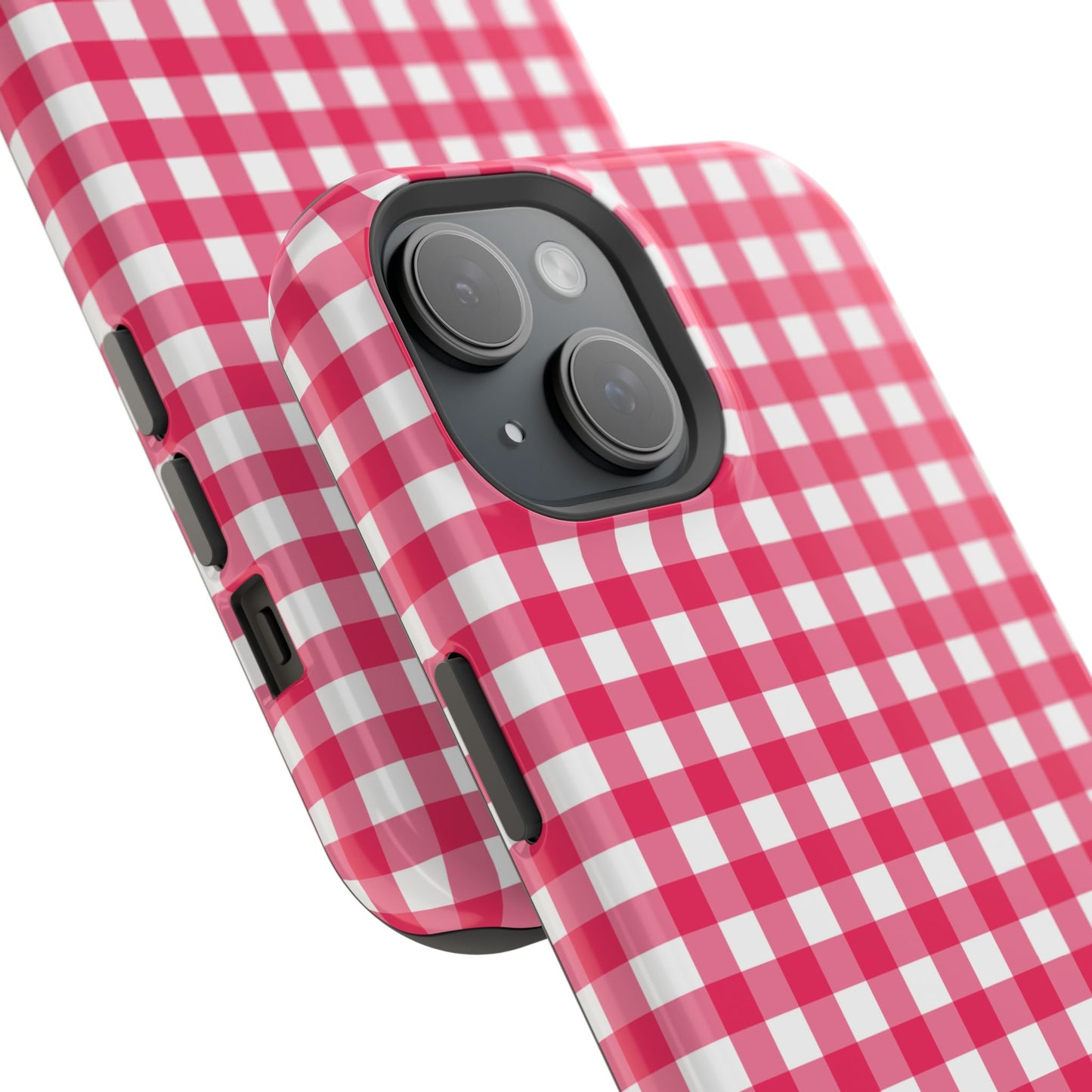 Cherry Gingham Magnetic iPhone Case