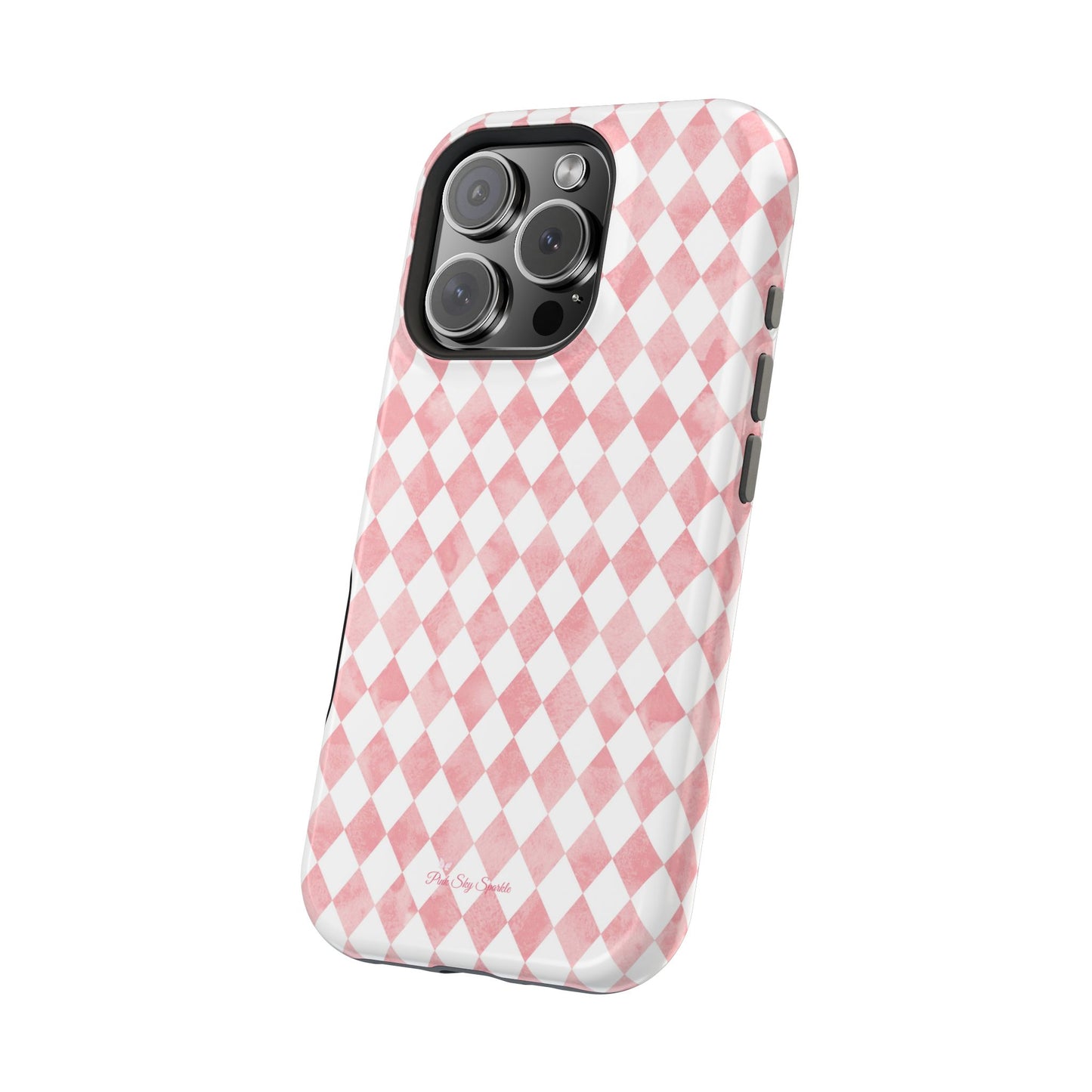 Rosy Harlequin Magnetic iPhone Case