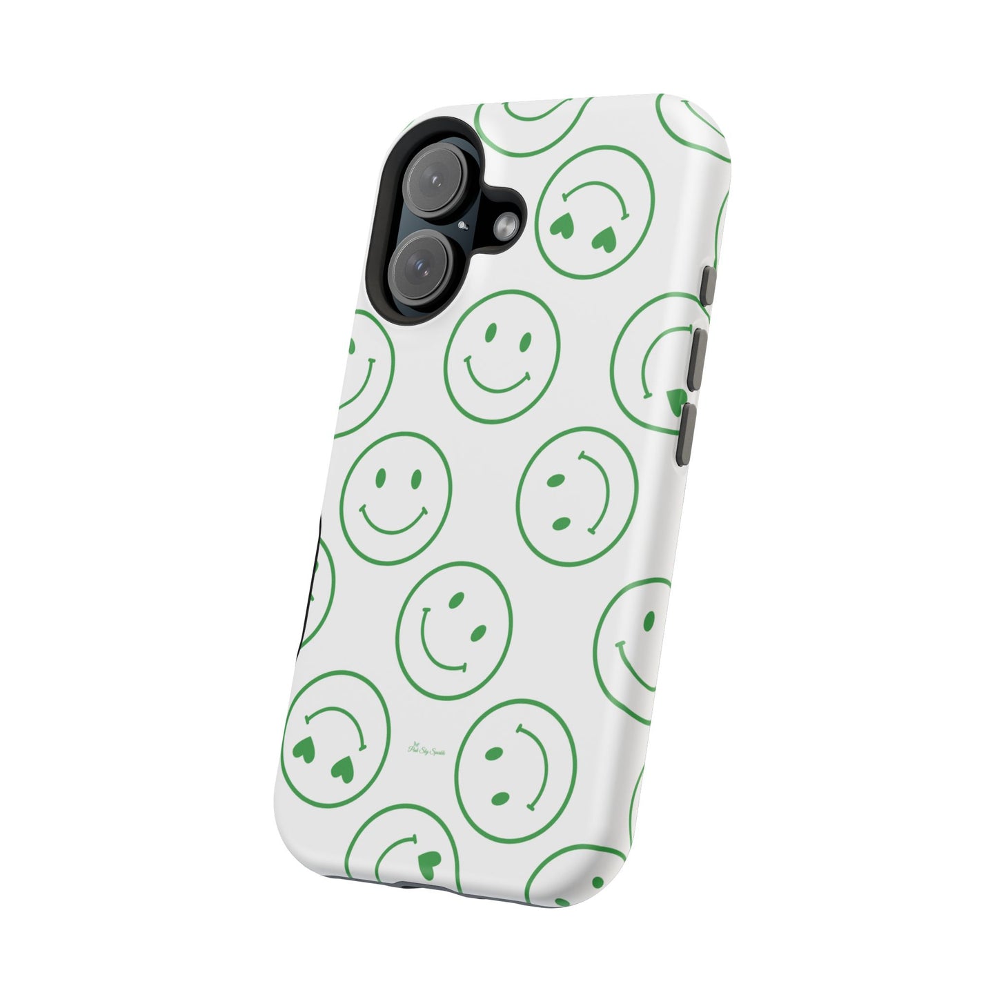 Green Smilies Magnetic iPhone Case