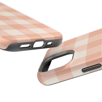 Tea Towel Gingham Magnetic iPhone Case