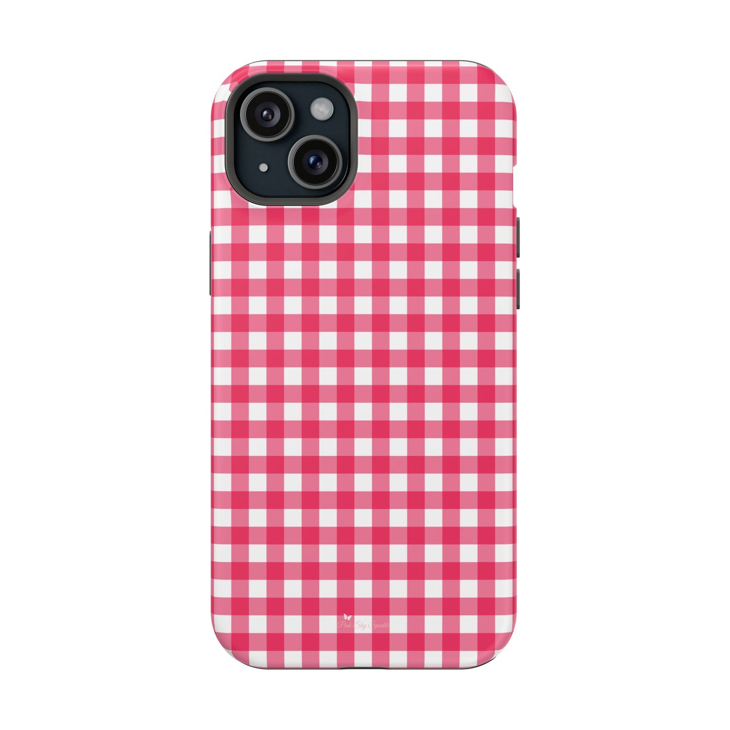 Cherry Gingham Magnetic iPhone Case