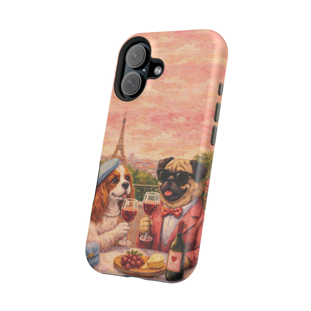 From Paris, With Love | Dogs & Wine MagSafe-Compatible Magnetic iPhone Case