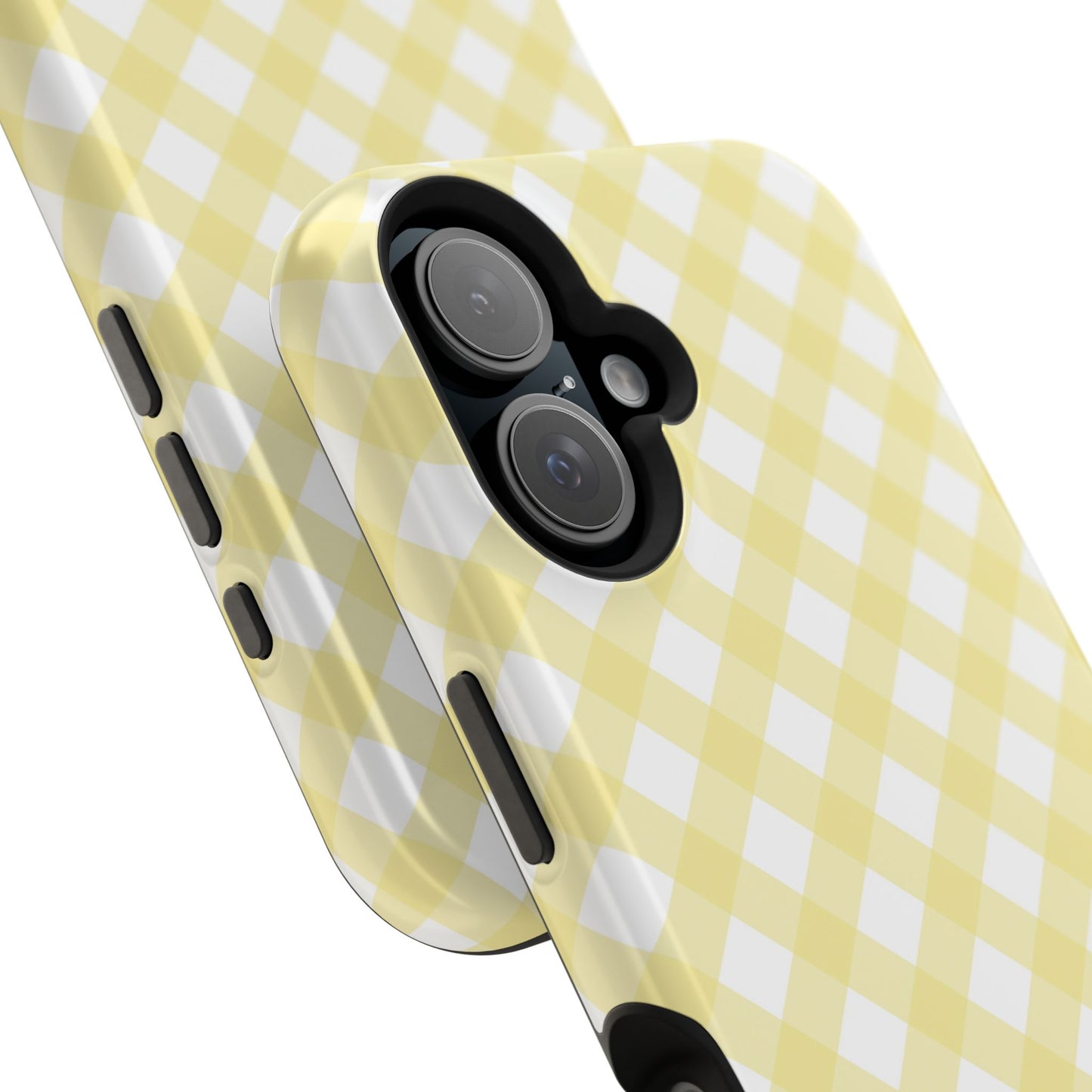 Cottage Chic Yellow Gingham Magnetic iPhone Case