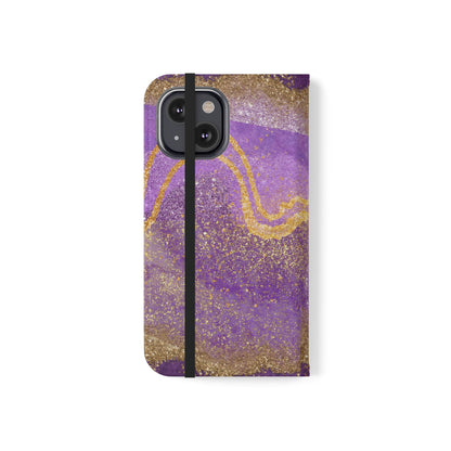 Amethyst Sparkle Wallet Flip Case-Phone Case-Printify-PINK SKY SPARKLE-Protective wallet flip case for smartphones with 360° protection, fold-over design, card slots, and stylish pattern options. Perfect for adding a fashionable touch while keeping your phone safe. Available in a variety of designs including bold, elegant, and chic styles.