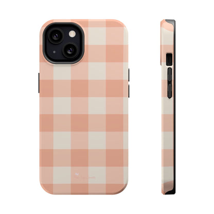 Tea Towel Gingham Magnetic iPhone Case