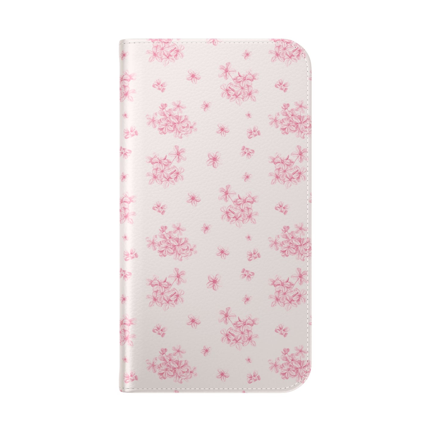 Pink Bloom Wallet Flip Case for iPhone