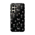 Sleigh in Grey Samsung Galaxy Phone Case – Chic Monochrome Christmas Edition