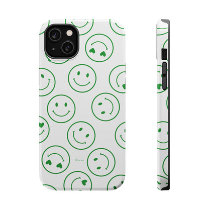 Green Smilies Magnetic iPhone Case