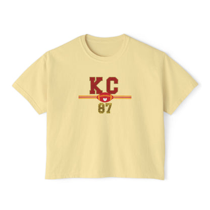 Kansas City Football 87 Women's Boxy Tee