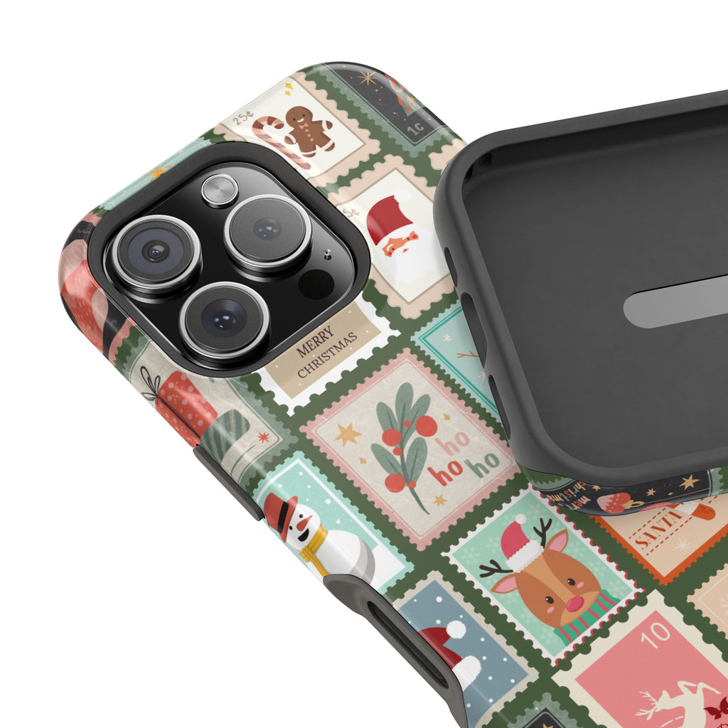 Santa’s Stamp Collection Magnetic iPhone Case