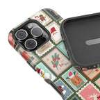 Santa’s Stamp Collection Magnetic iPhone Case