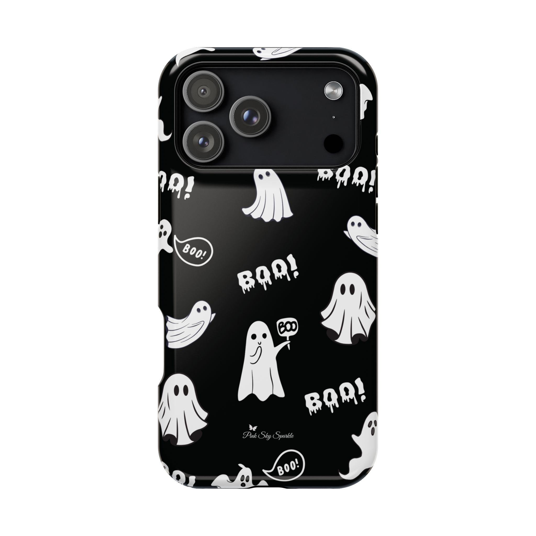 Midnight Boo Magnetic iPhone Case | Cute Ghost Halloween Phone Cover