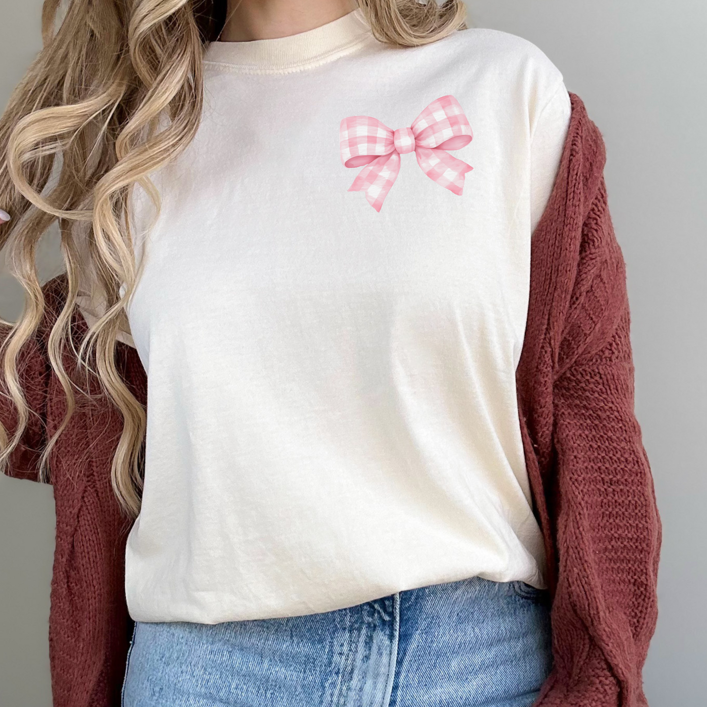 Gingham Bow T-shirt