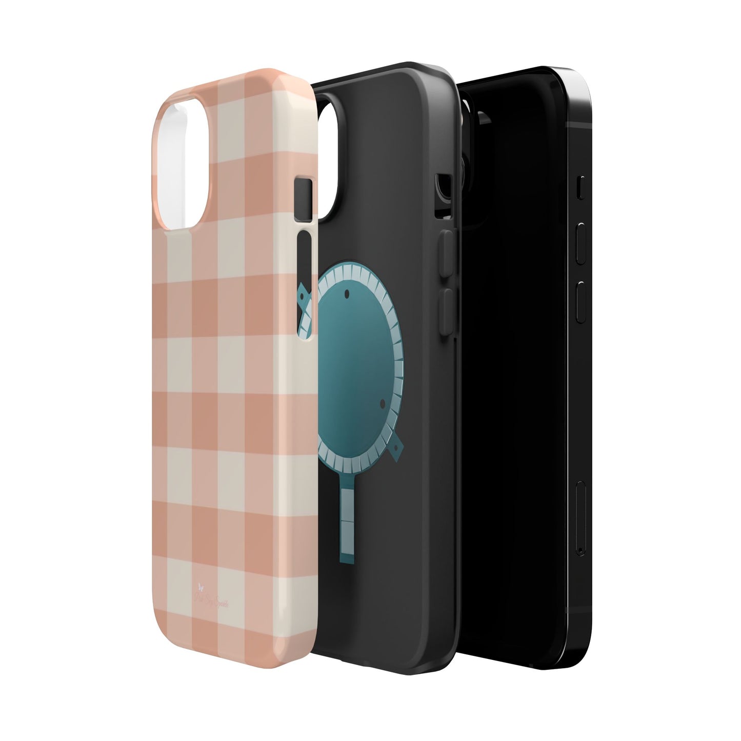 Tea Towel Gingham Magnetic iPhone Case