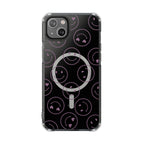 Purple Smilies Magnetic Clear Impact iPhone Case