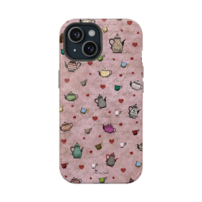 Tea Hearts Magnetic iPhone Case