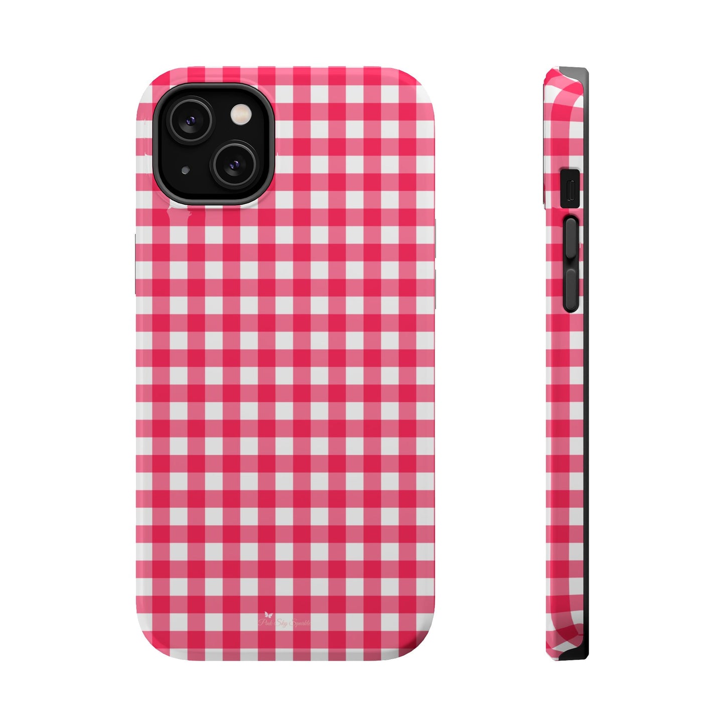 Cherry Gingham Magnetic iPhone Case