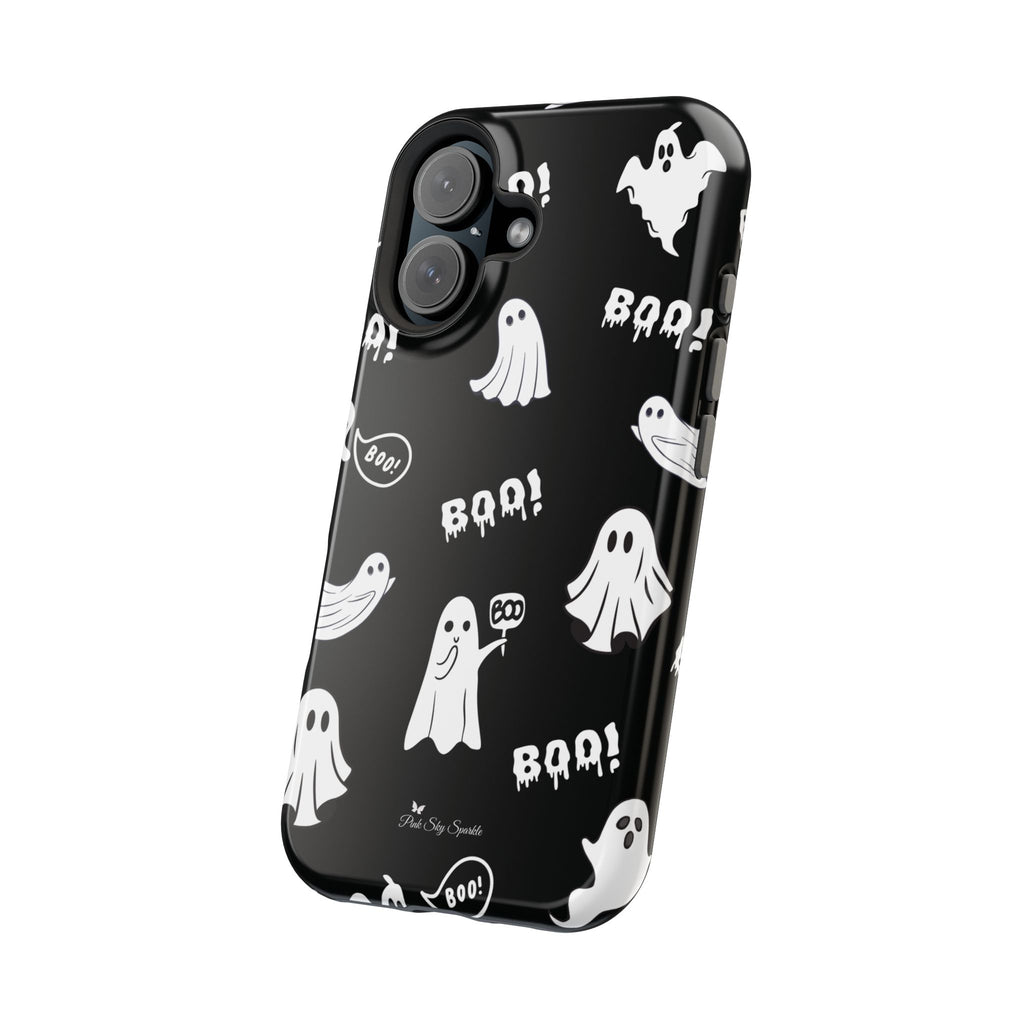 Midnight Boo Magnetic iPhone Case | Cute Ghost Halloween Phone Cover
