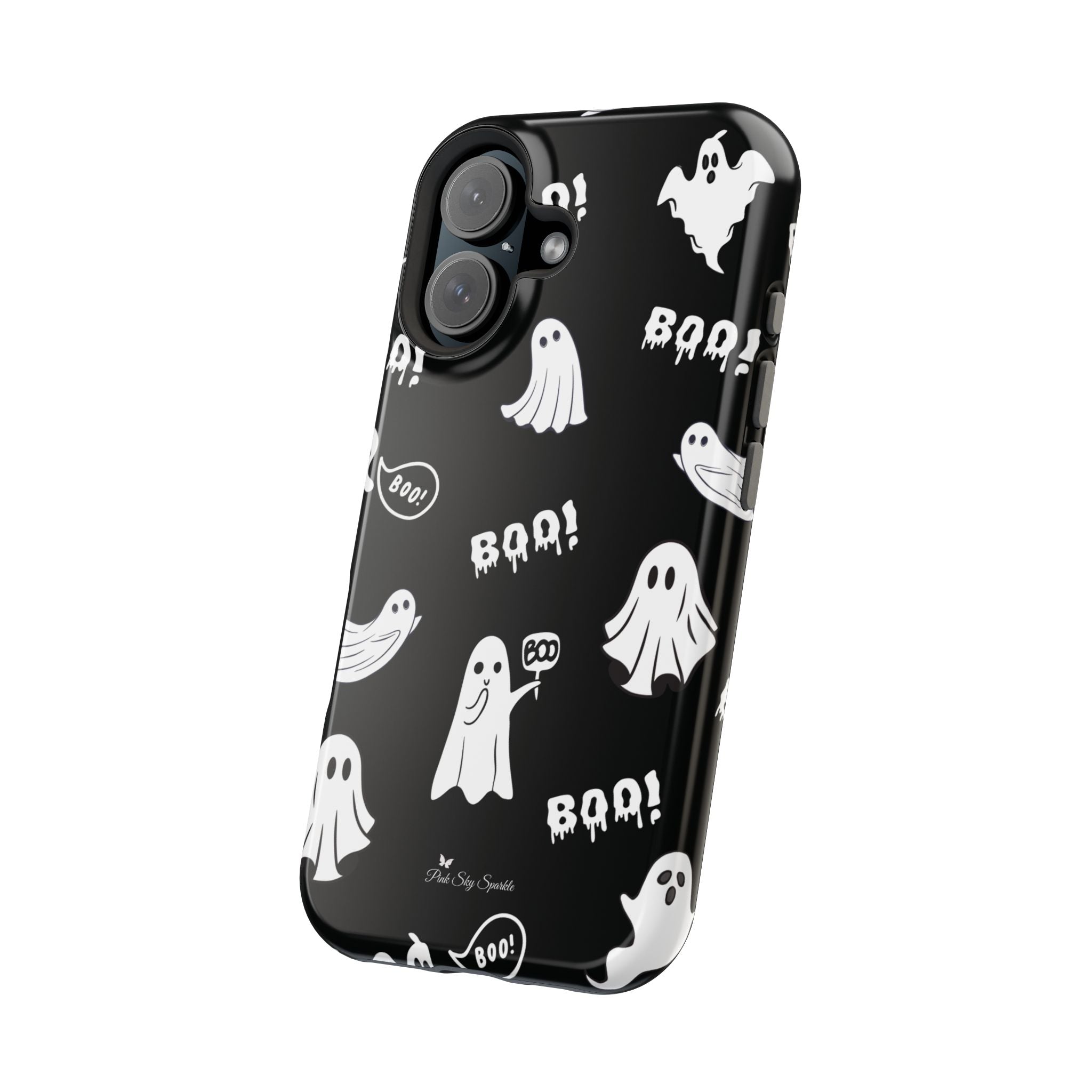 Midnight Boo Magnetic iPhone Case | Cute Ghost Halloween Phone Cover