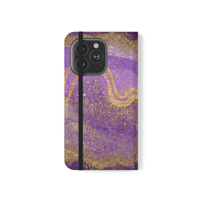 Amethyst Sparkle Wallet Flip Case-Phone Case-Printify-PINK SKY SPARKLE-Protective wallet flip case for smartphones with 360° protection, fold-over design, card slots, and stylish pattern options. Perfect for adding a fashionable touch while keeping your phone safe. Available in a variety of designs including bold, elegant, and chic styles.