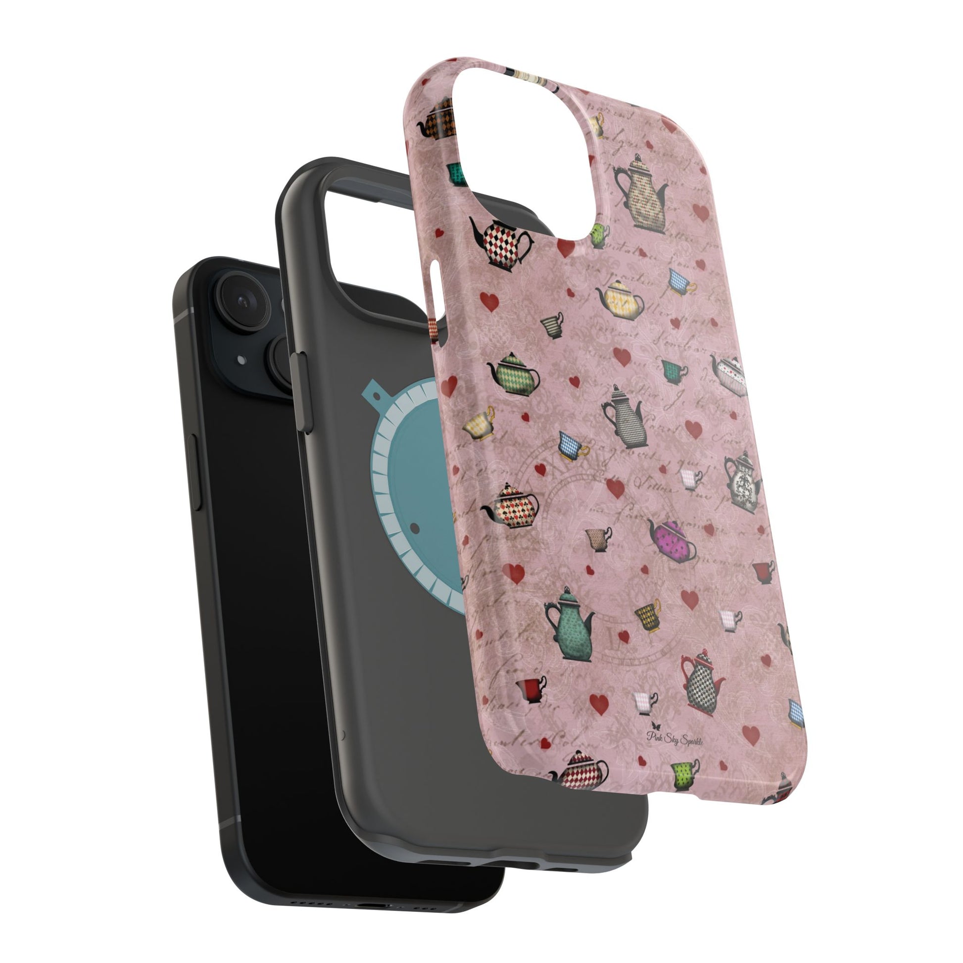 Tea Hearts Magnetic iPhone Case