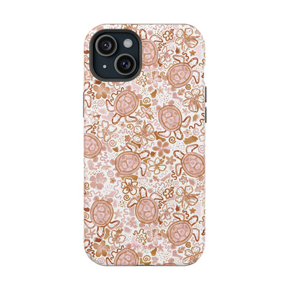 Funda magnética para iPhone Turtle Time – Boho Chic
