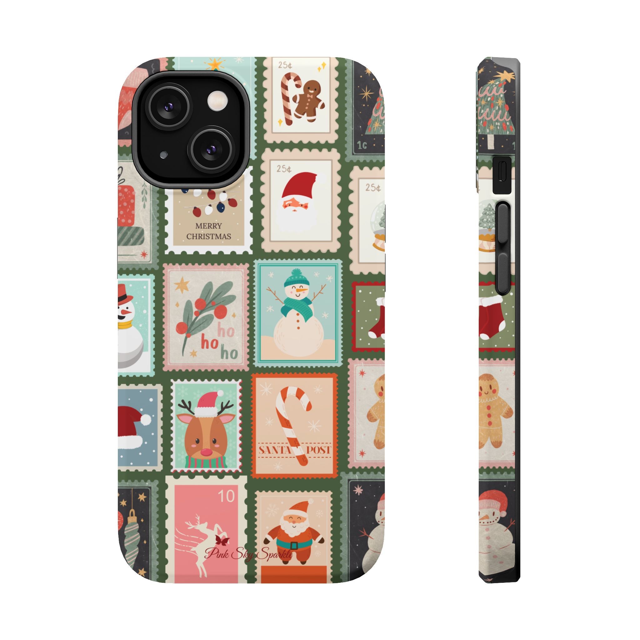 Santa’s Stamp Collection Magnetic iPhone Case