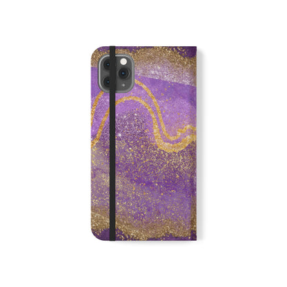 Amethyst Sparkle Wallet Flip Case-Phone Case-Printify-PINK SKY SPARKLE-Protective wallet flip case for smartphones with 360° protection, fold-over design, card slots, and stylish pattern options. Perfect for adding a fashionable touch while keeping your phone safe. Available in a variety of designs including bold, elegant, and chic styles.