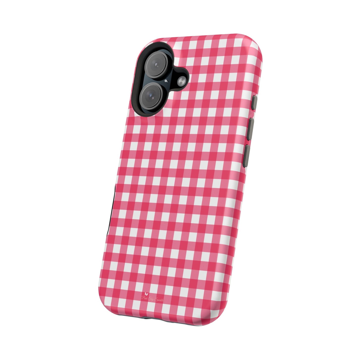 Cherry Gingham Magnetic iPhone Case