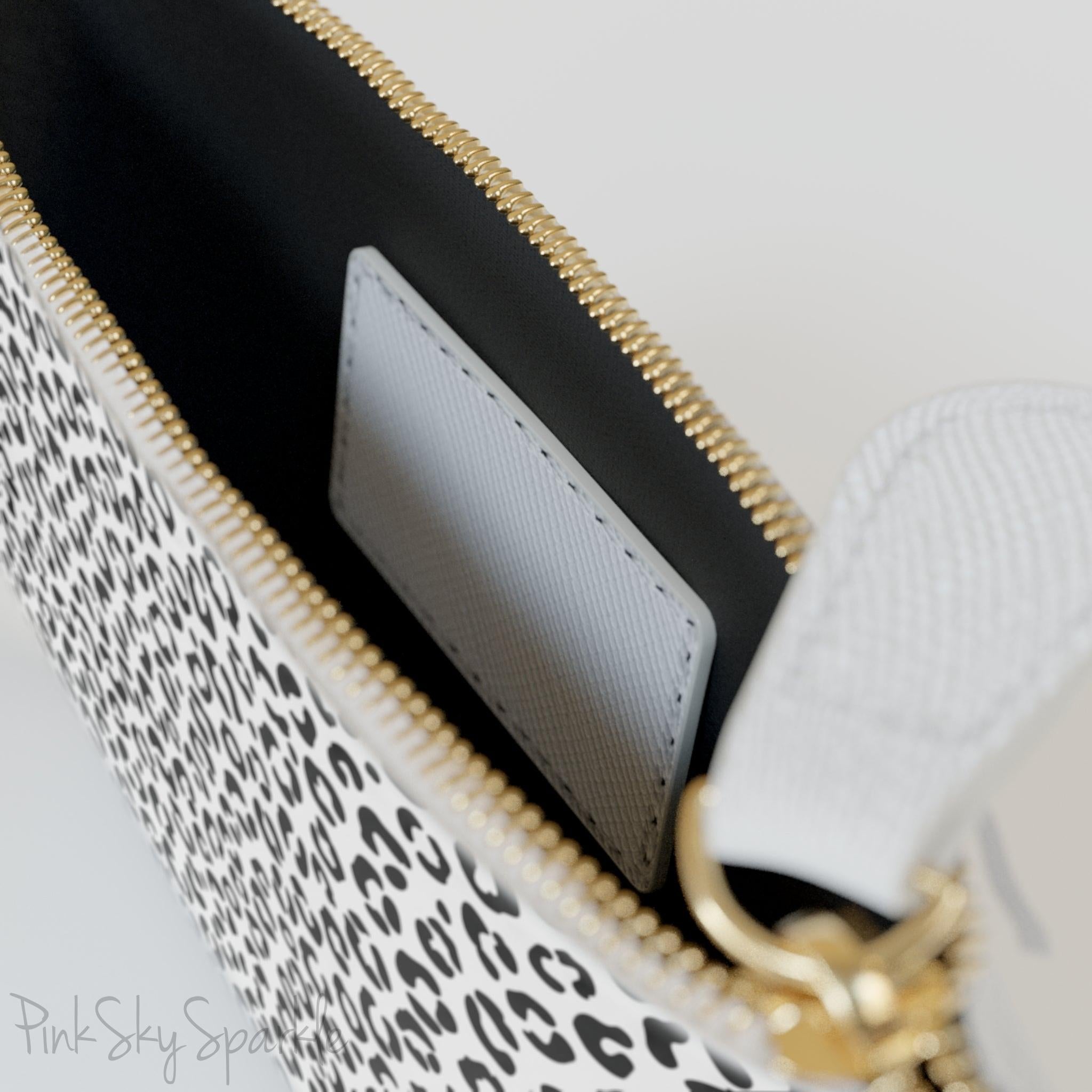 Noir Leopard Mini Clutch Bag