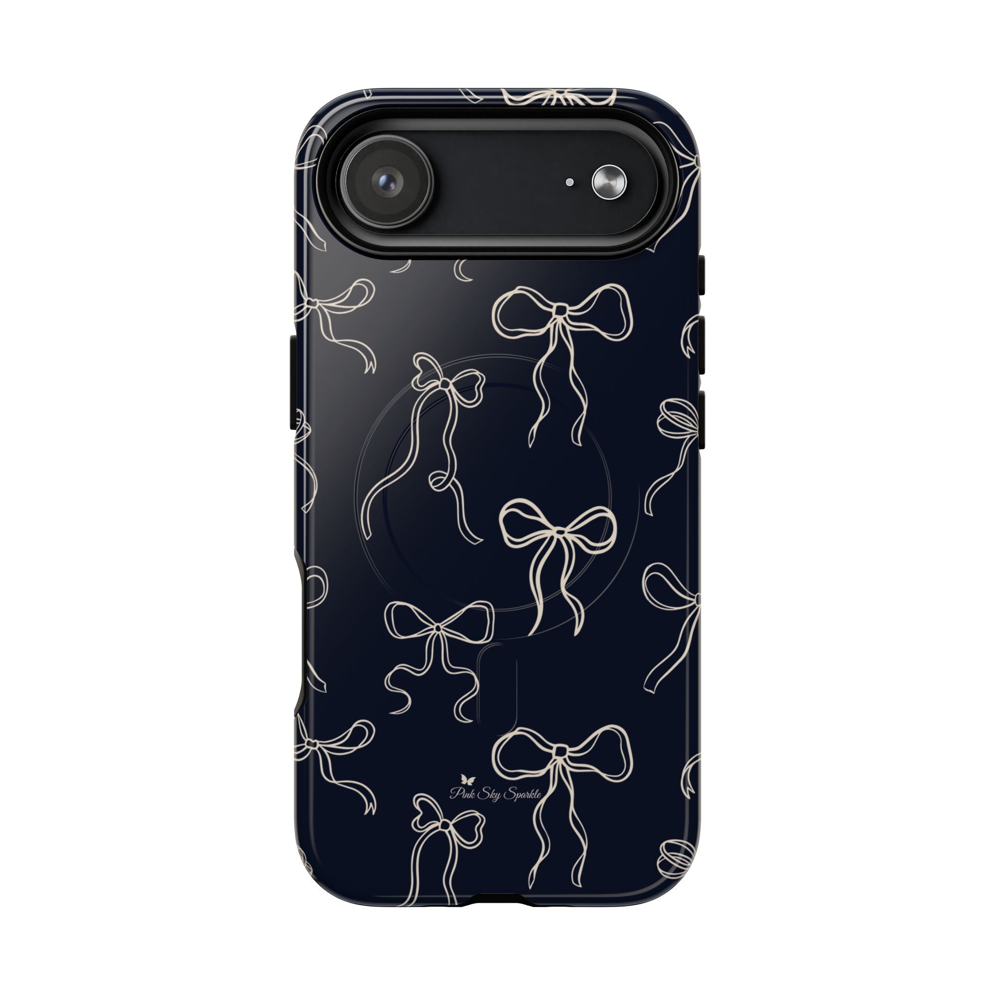 Funda magnética para iPhone con lazos de medianoche