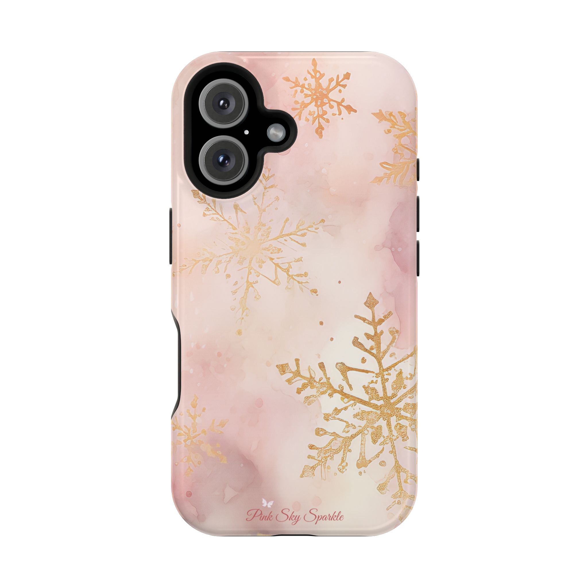 Pink & Gold Winter Wonderland Magnetic iPhone Case