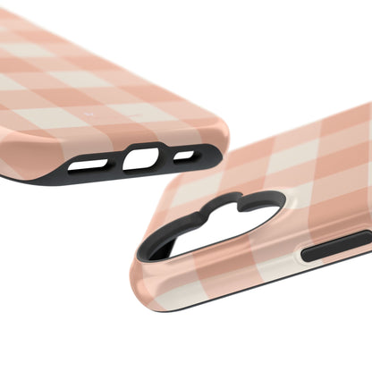 Tea Towel Gingham Magnetic iPhone Case