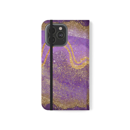 Amethyst Sparkle Wallet Flip Case-Phone Case-Printify-PINK SKY SPARKLE-Protective wallet flip case for smartphones with 360° protection, fold-over design, card slots, and stylish pattern options. Perfect for adding a fashionable touch while keeping your phone safe. Available in a variety of designs including bold, elegant, and chic styles.