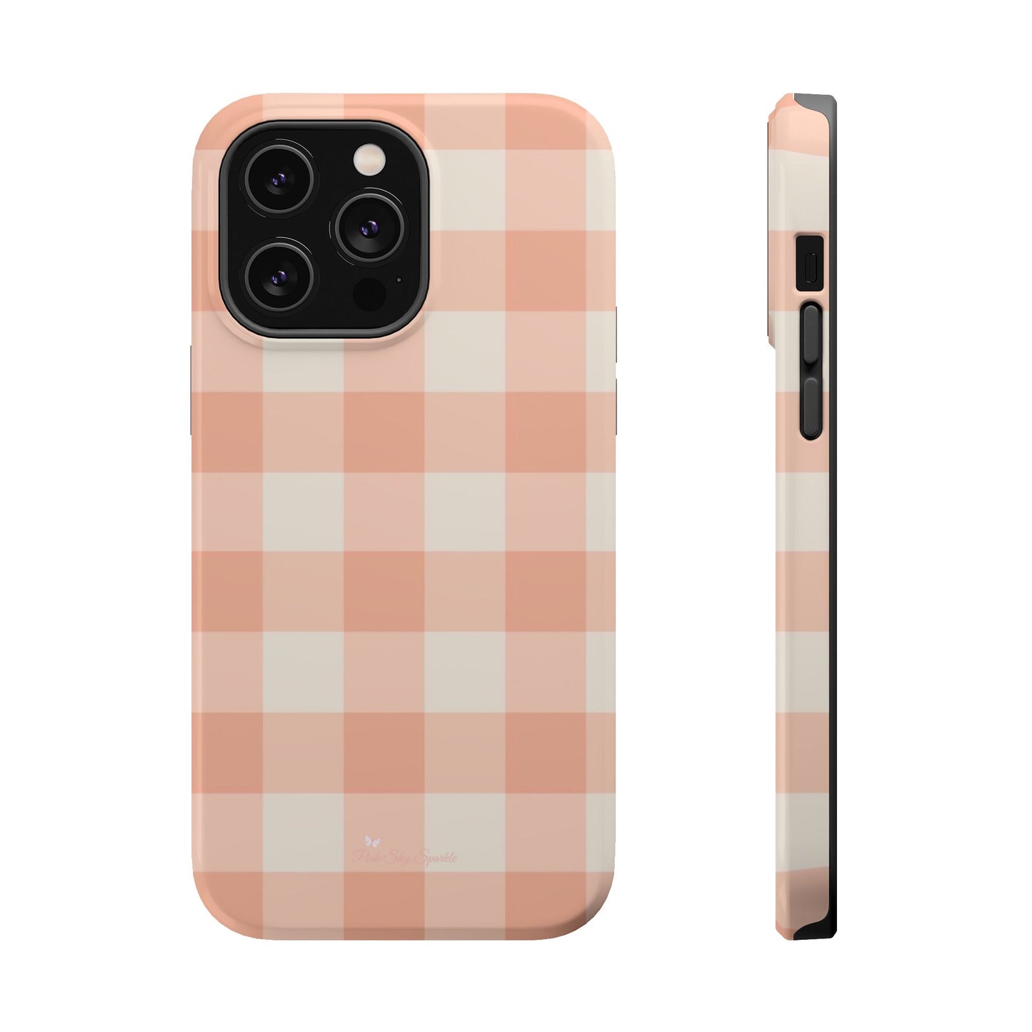 Tea Towel Gingham Magnetic iPhone Case