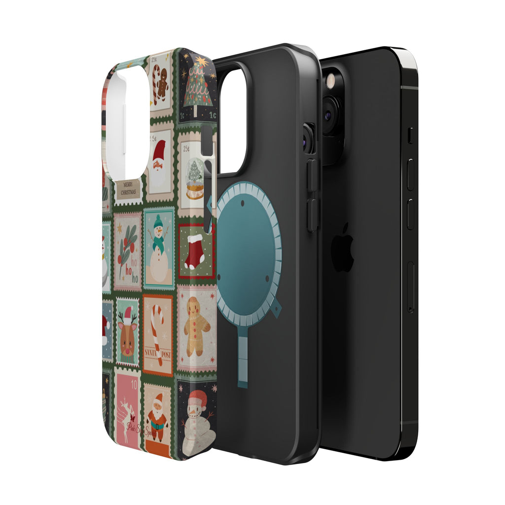 Santa’s Stamp Collection Magnetic iPhone Case
