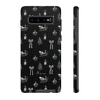 Sleigh in Grey Samsung Galaxy Phone Case – Chic Monochrome Christmas Edition