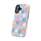 All Smiles Magnetic iPhone Case - Pastel Smiley Faces