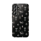 Sleigh in Grey Samsung Galaxy Phone Case – Chic Monochrome Christmas Edition