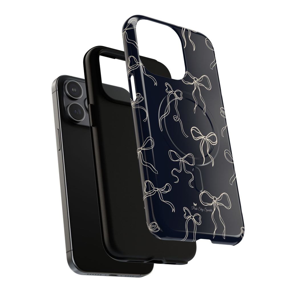 Funda magnética para iPhone con lazos de medianoche