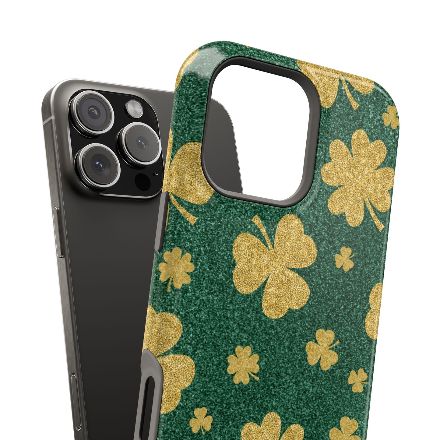 Shamrock Sparkle Magnetic iPhone Case