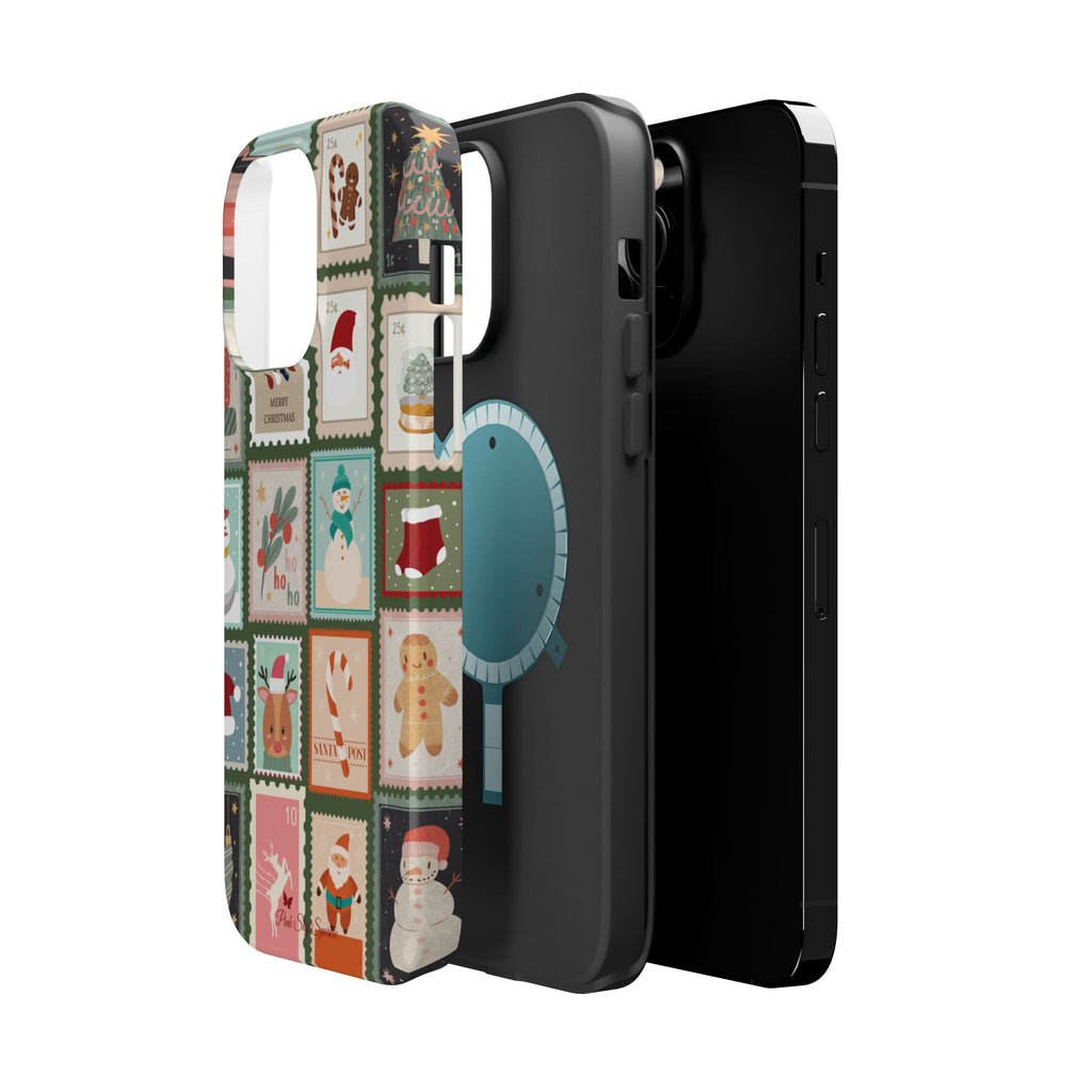 Santa’s Stamp Collection Magnetic iPhone Case