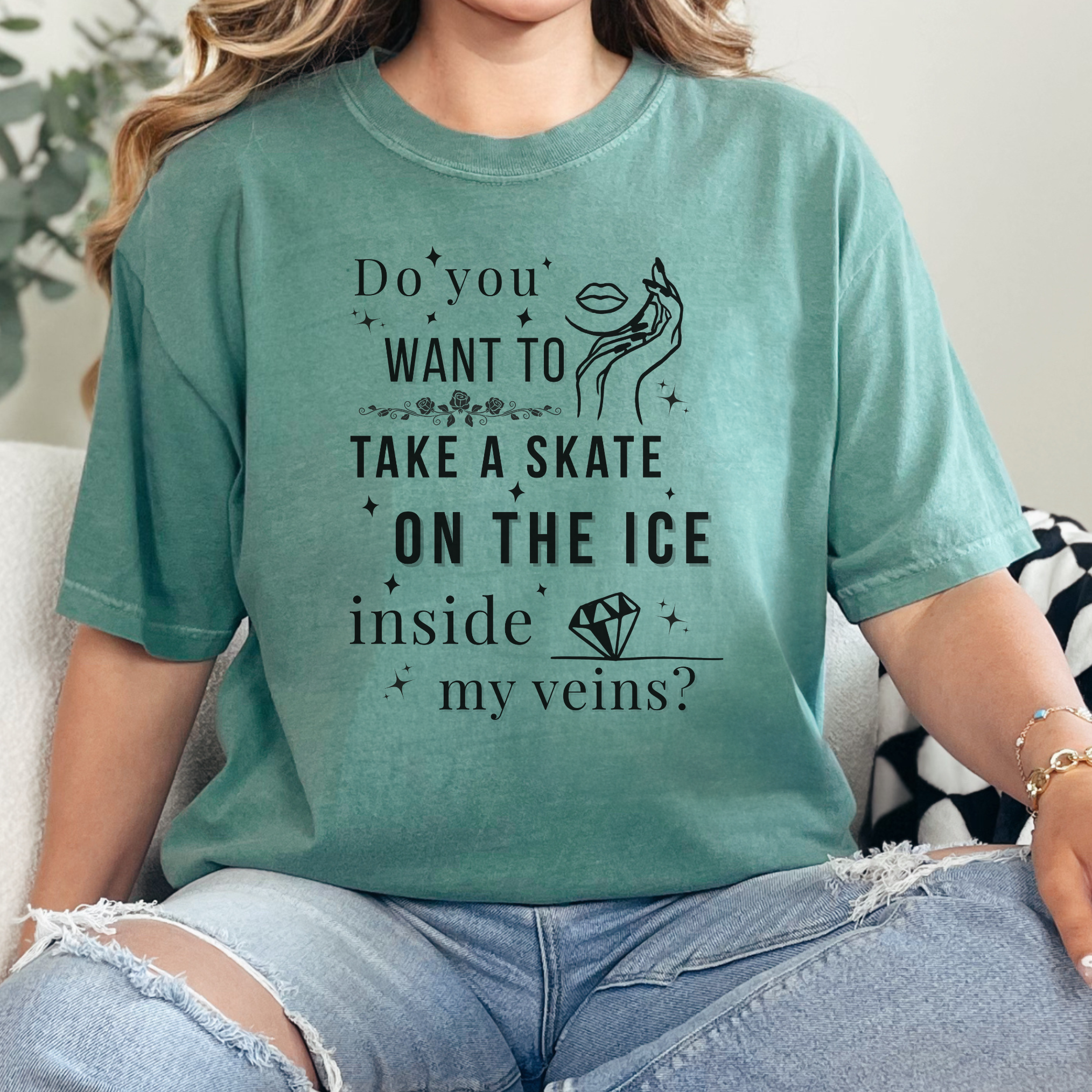 Do You Want to Take a Skate on the Ice Inside My Veins T-Shirt