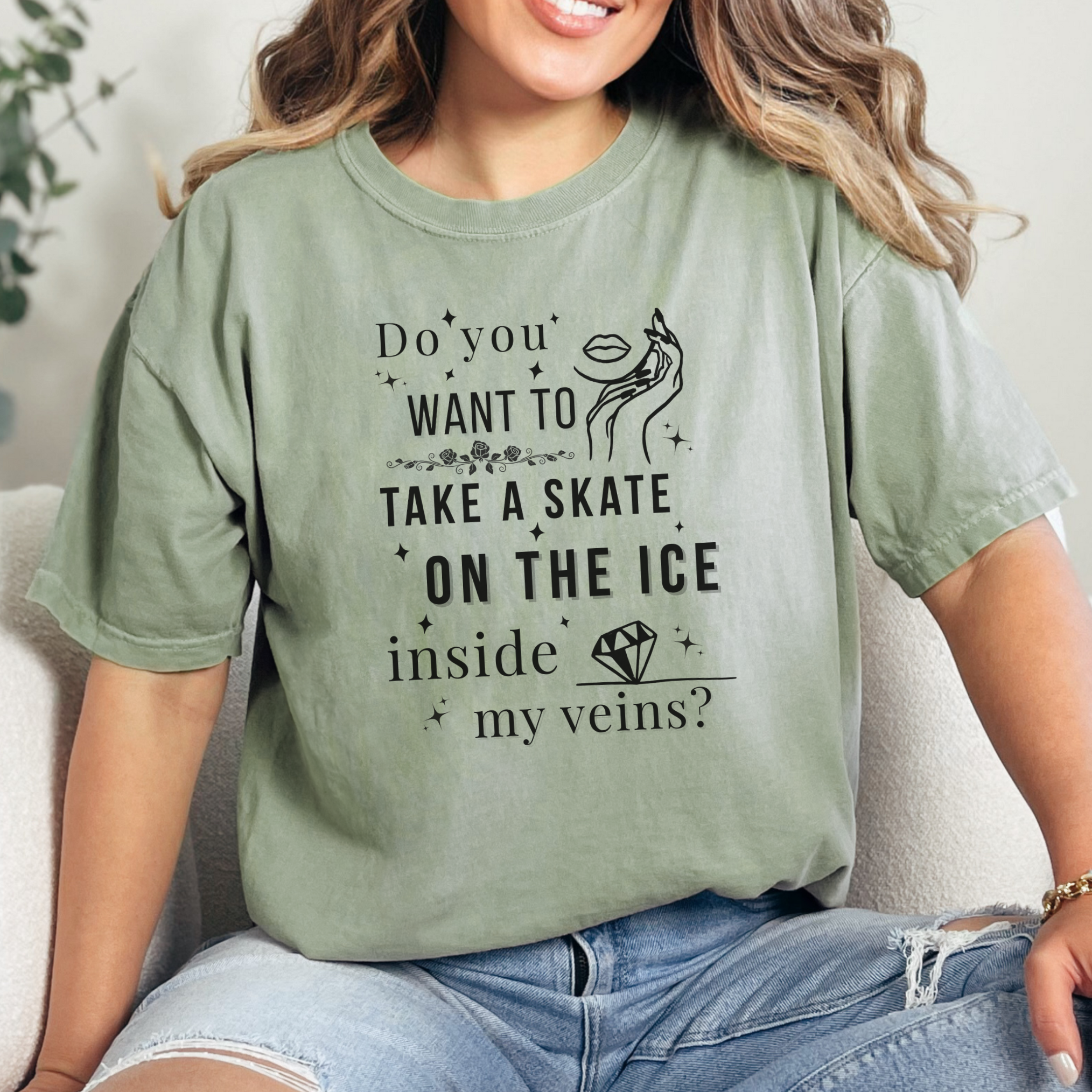 Do You Want to Take a Skate on the Ice Inside My Veins T-Shirt