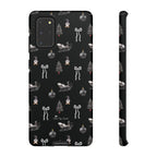 Sleigh in Grey Samsung Galaxy Phone Case – Chic Monochrome Christmas Edition