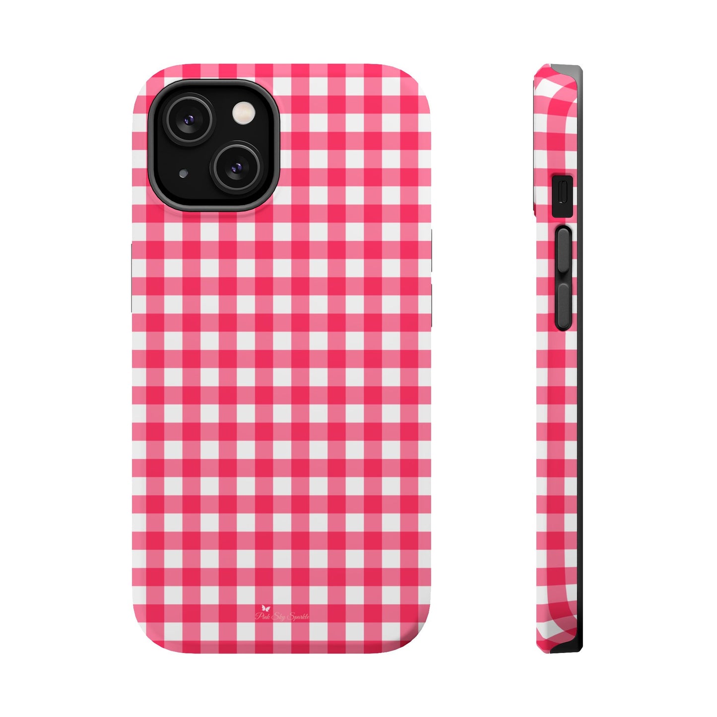 Cherry Gingham Magnetic iPhone Case