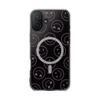 Purple Smilies Magnetic Clear Impact iPhone Case
